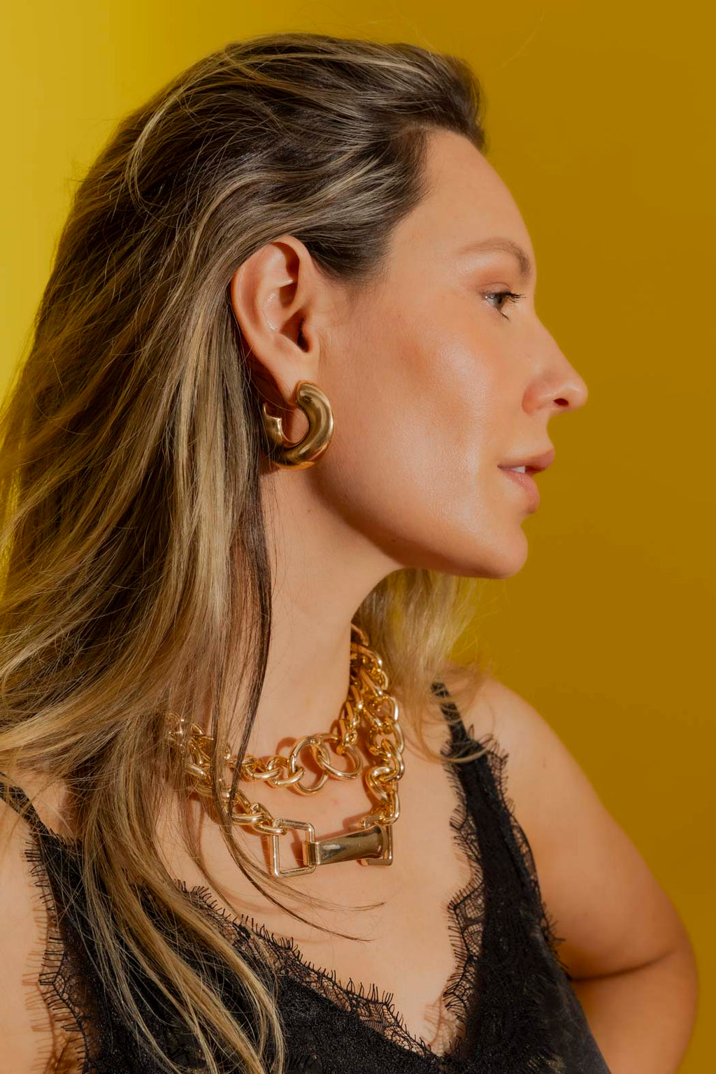 Gold Earring Gift With Purchase Gold O/S