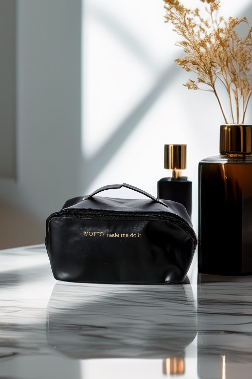 Black Make-Up Bag