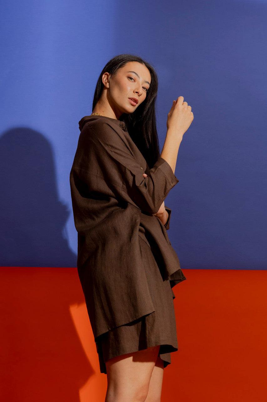 Latte Linen Everyday Shirt