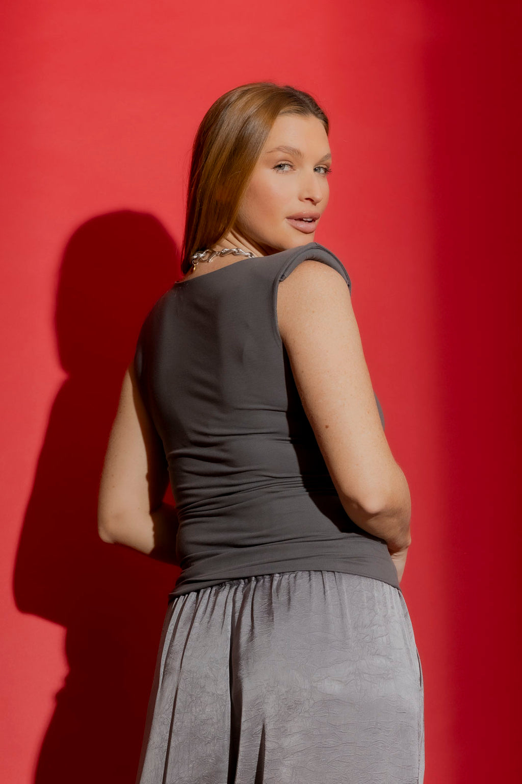 Grey Tencel Lust Cami