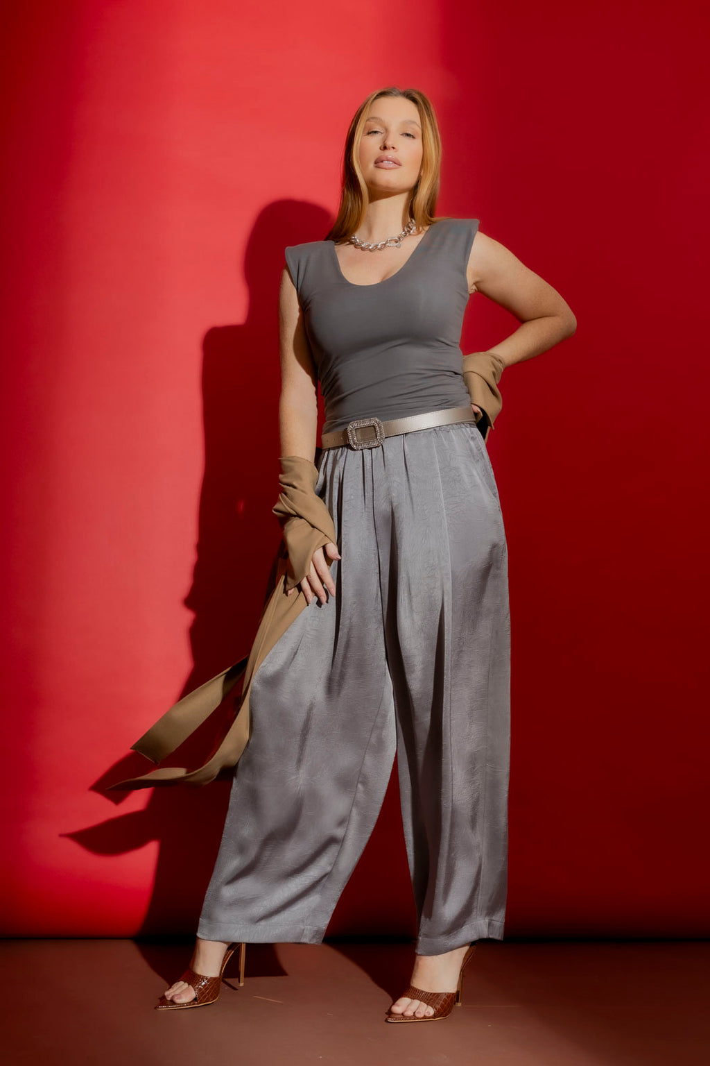 Grey Tencel Lust Cami