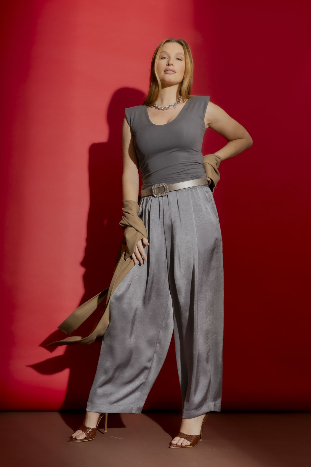 Grey Tencel Lust Cami