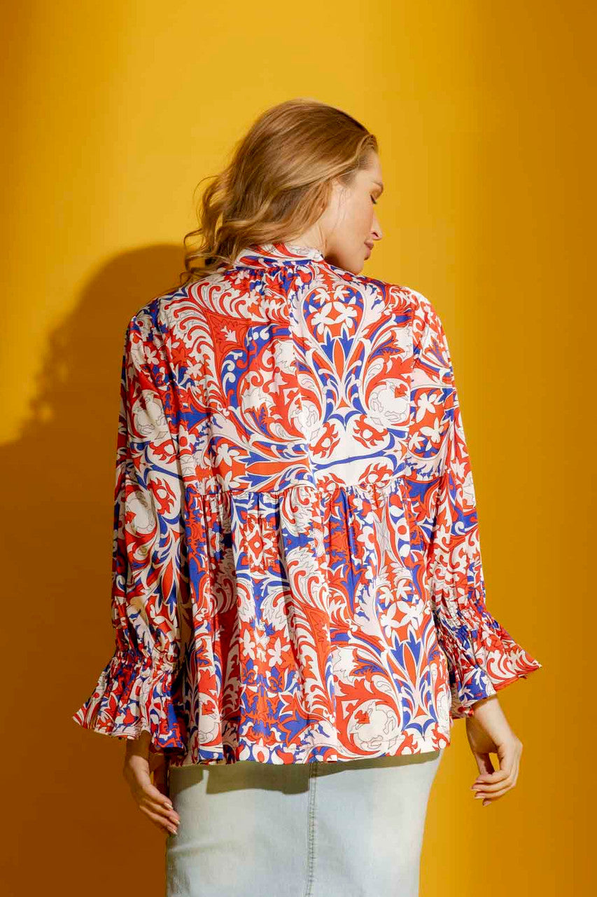 Red/Blue Quinn Shirt