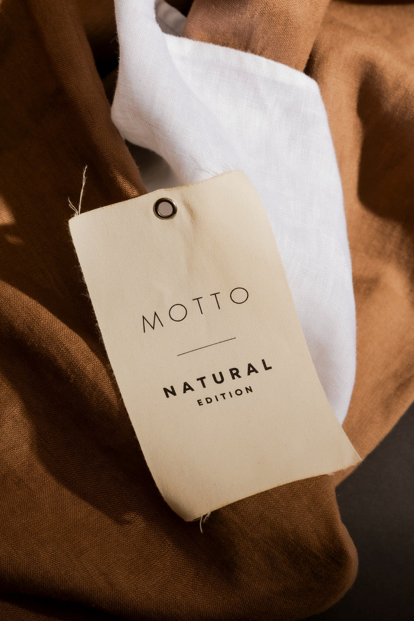 Coffee Luxury Linen Paperbag Pant