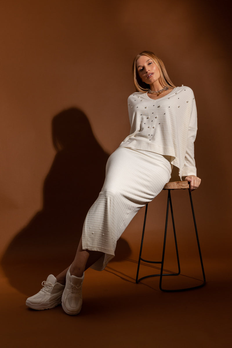 Ivory Ava Pearl Jumper