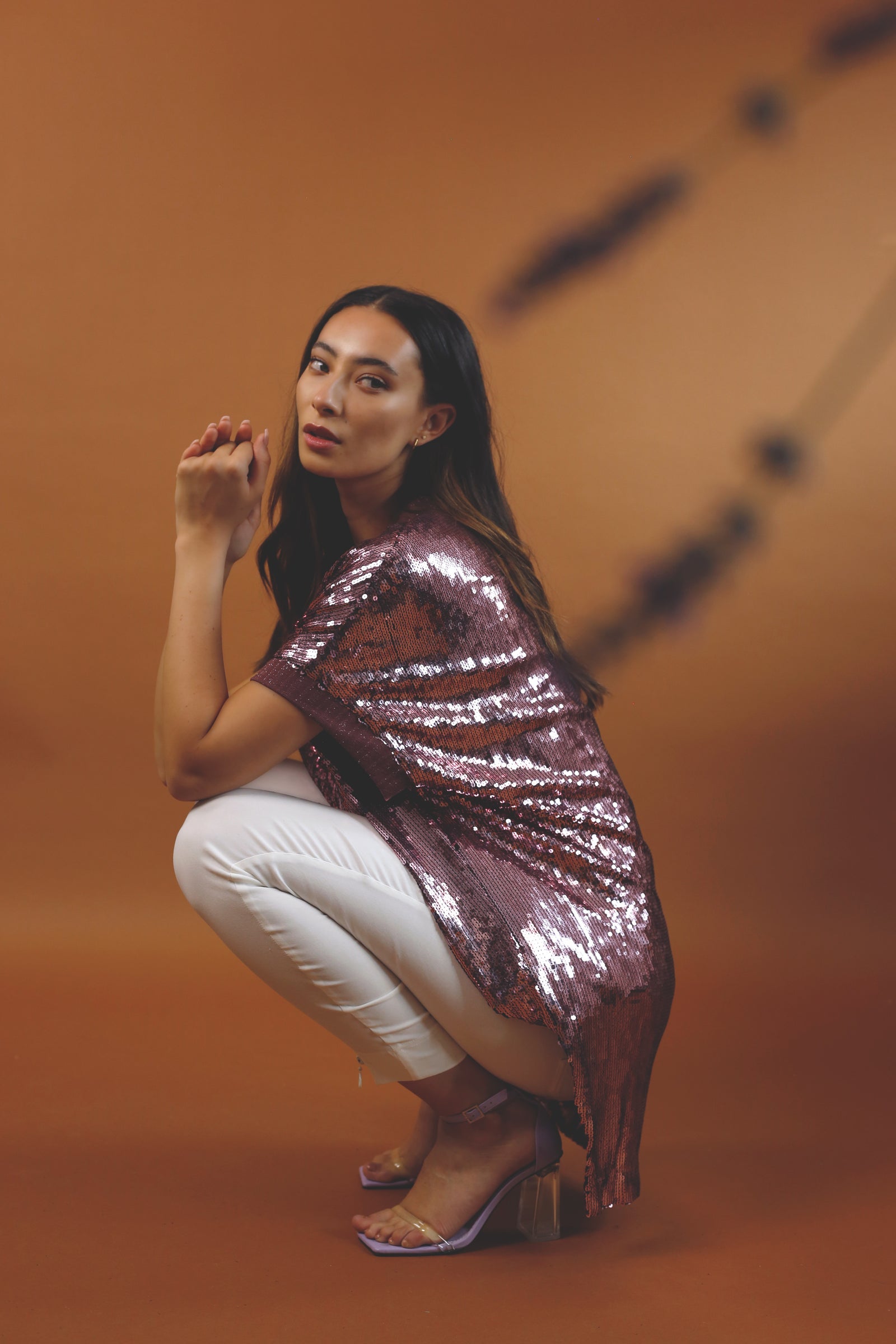 Rose Sequin Maxi Top - SALE