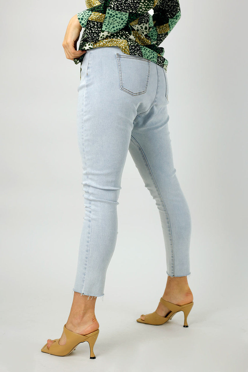 Light Denim Slouch Jeans