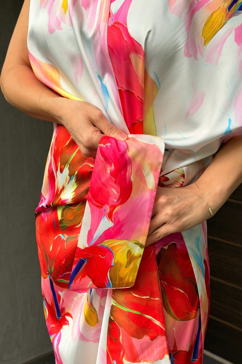 Red Floral Harlow Dress