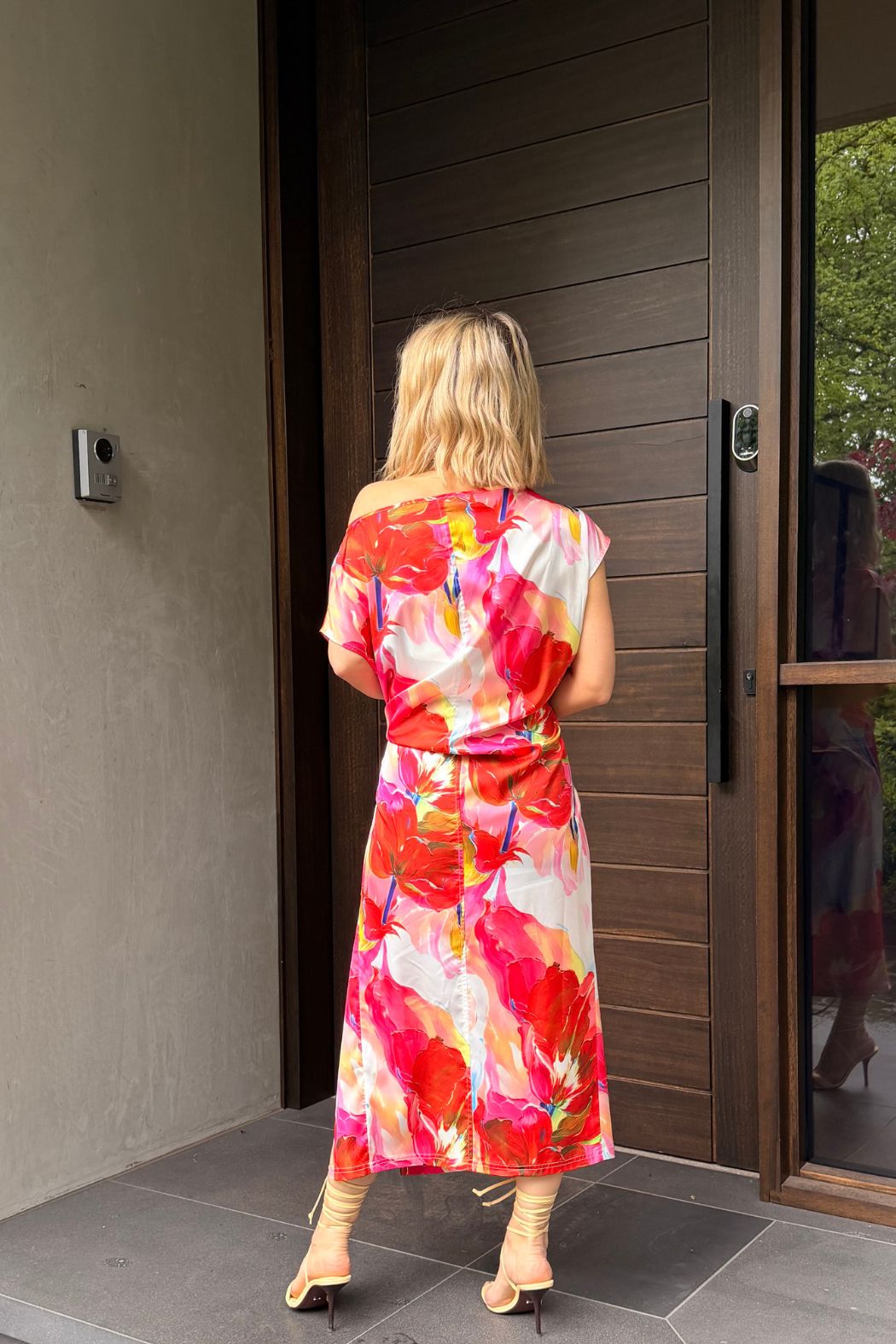 Red Floral Harlow Dress