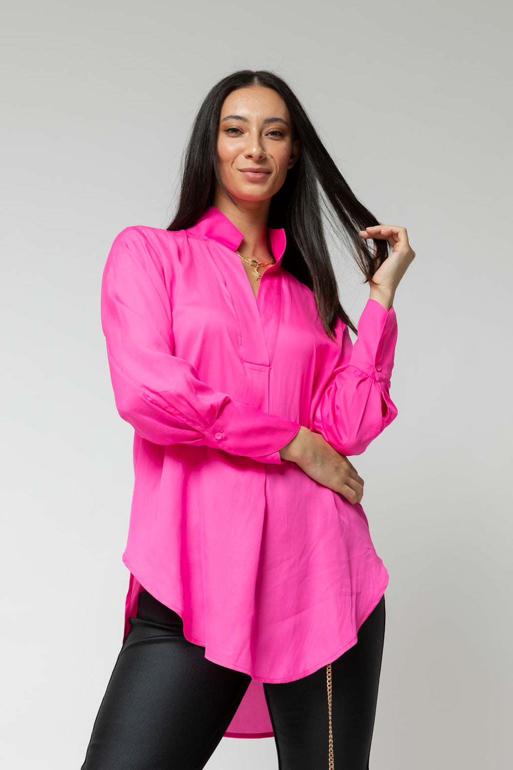 Hot Pink Blogger Shirt