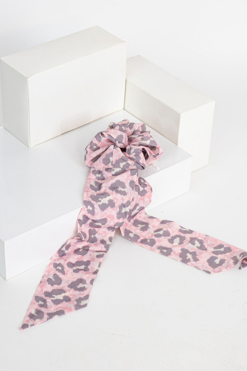 Pink Animal Scrunchie