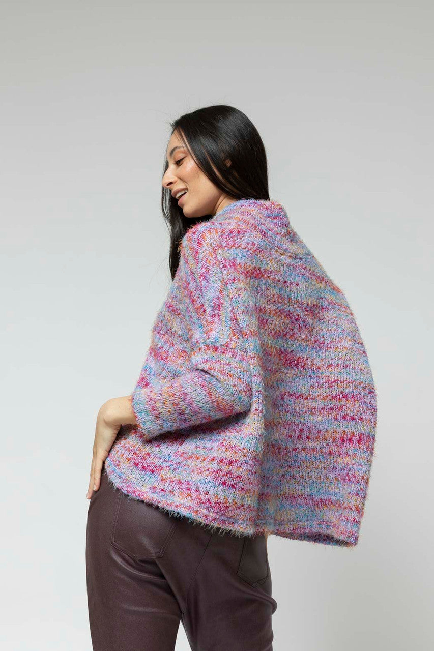 Lilac Speckle Fluffy Crop Jumper- Sale