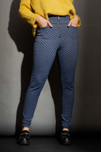 Denim Hearts High Waist Zip Pant