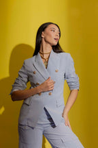 Blue Stripe Sisca Blazer Blue Stripe