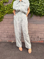 Marble Carrot Leg Pant