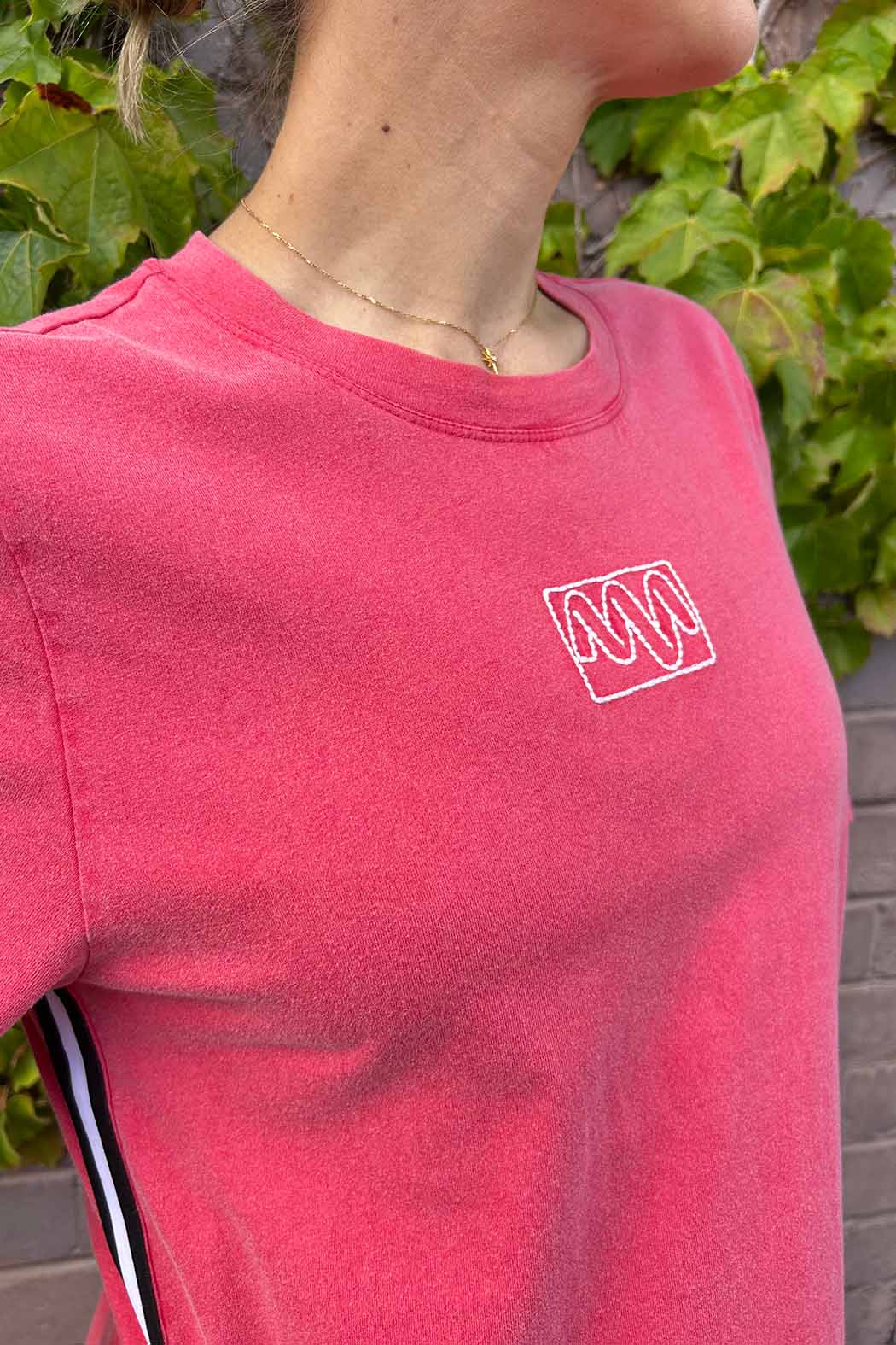 Red Washed Cotton Sport Dress