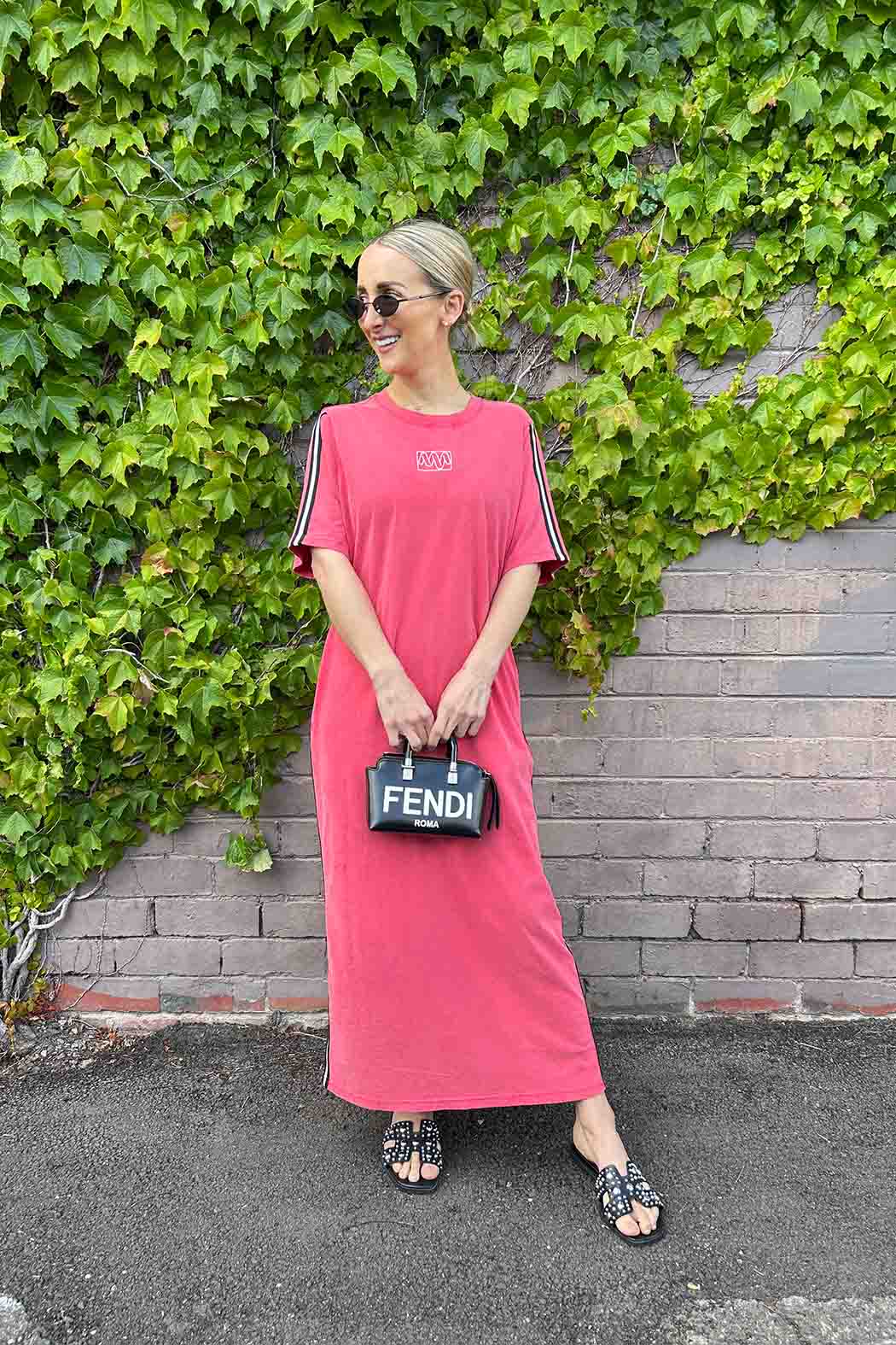Red Washed Cotton Sport Dress