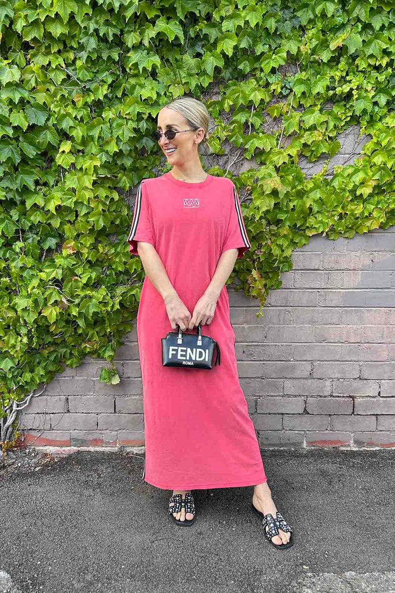 Red Washed Cotton Sport Dress