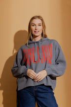 Charcoal Lines Hoodie Charcoal S