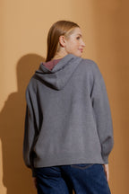 Charcoal Lines Hoodie Charcoal S