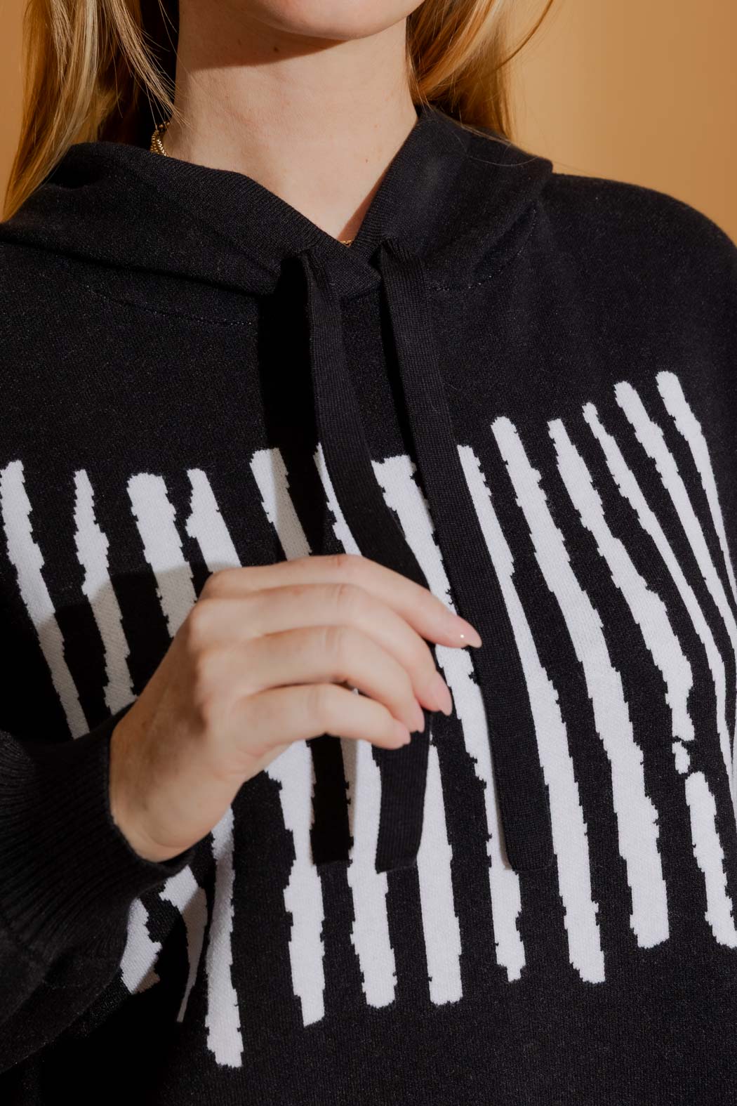 Charcoal Lines Hoodie Charcoal S