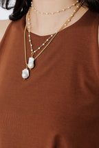 Brown Tencel Flippy Cami