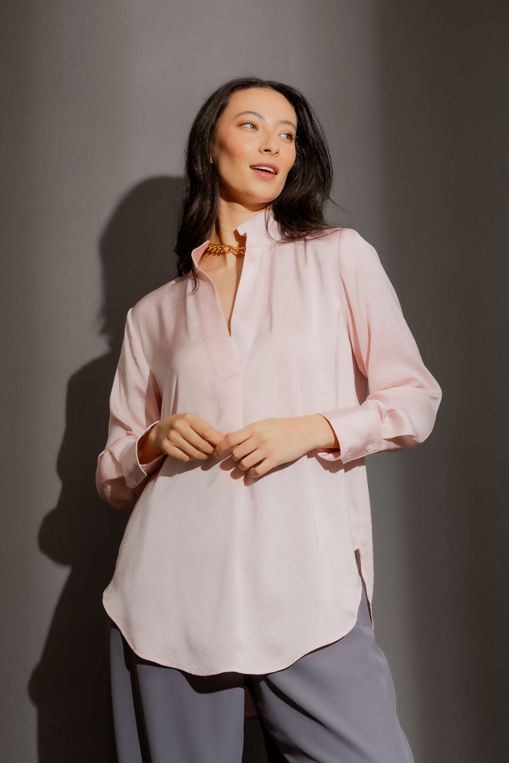 Pale Pink Blogger Shirt Pale Pink