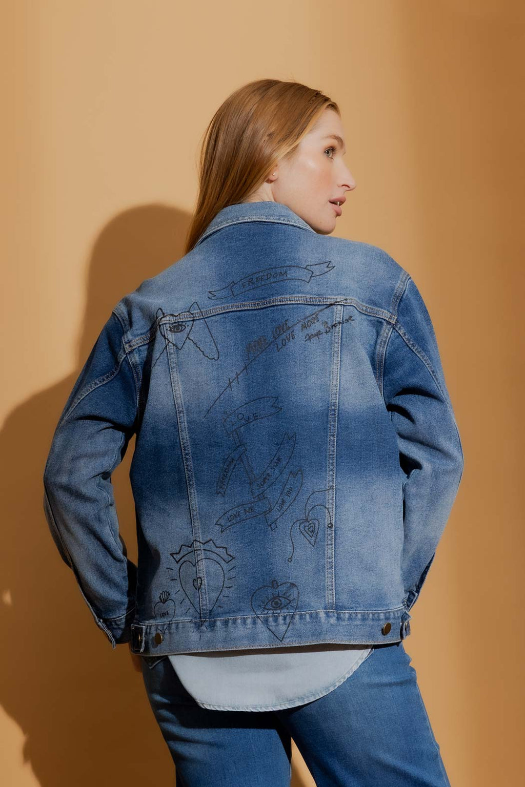 Mid Denim Love Jacket Mid Denim