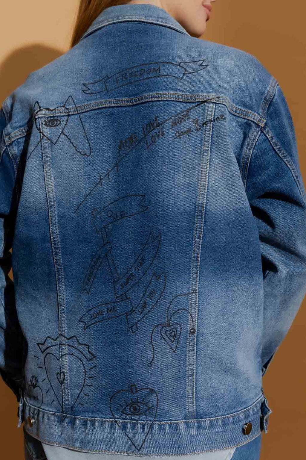 Mid Denim Love Jacket Mid Denim