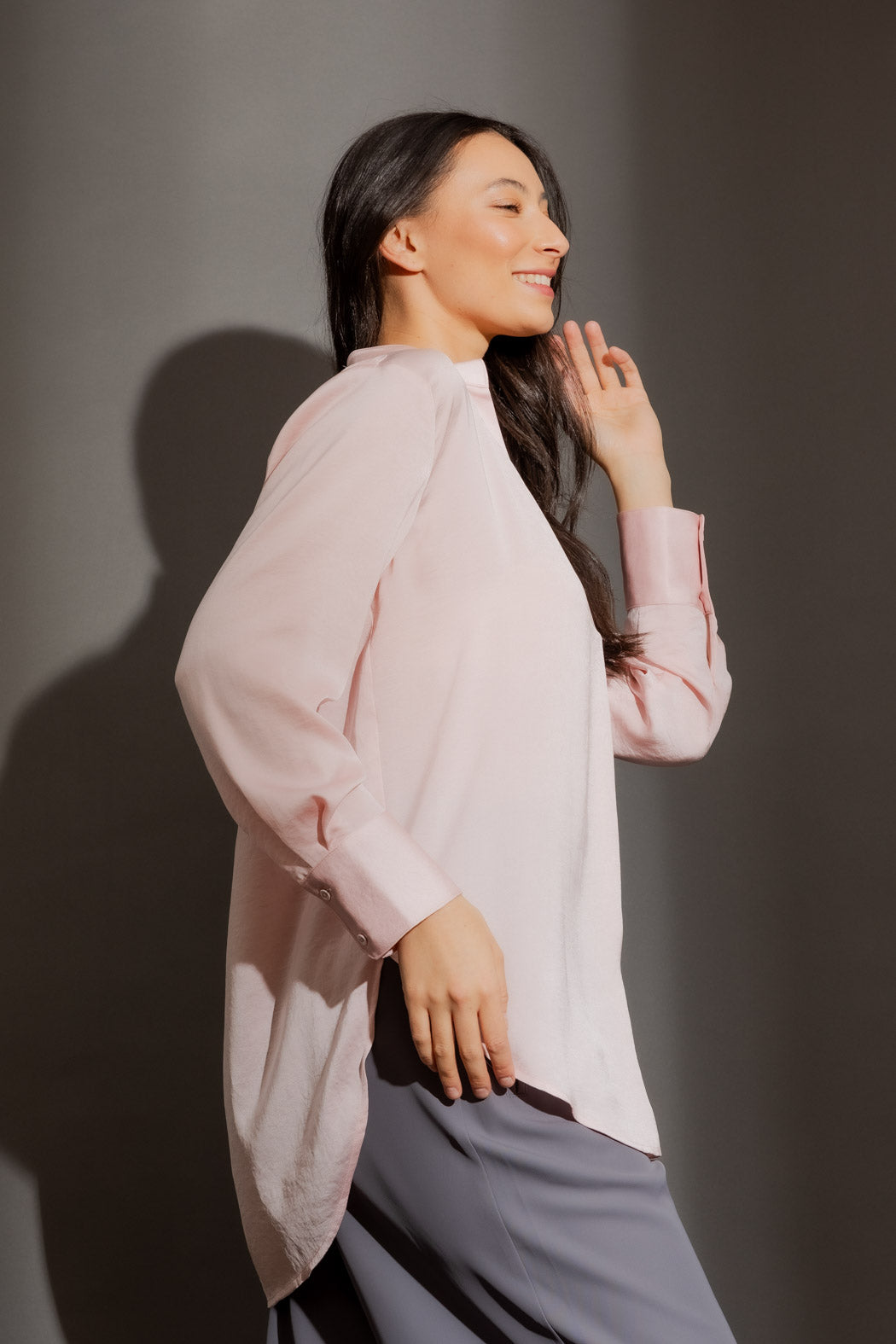 Pale Pink Blogger Shirt Pale Pink
