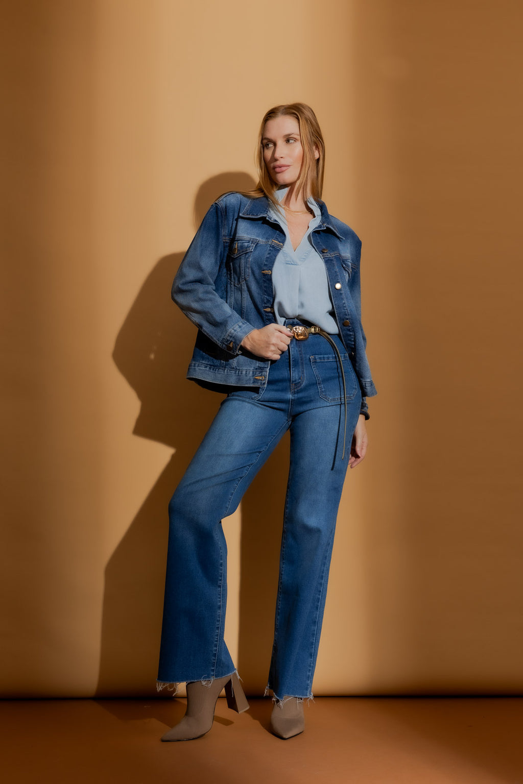 Mid Denim Love Jacket Mid Denim