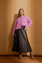 Pink Crystal Bead Cardi Pink S