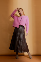 Pink Crystal Bead Cardi Pink S