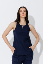 Navy Tencel Flippy Cami