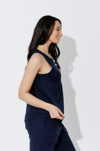 Navy Tencel Flippy Cami