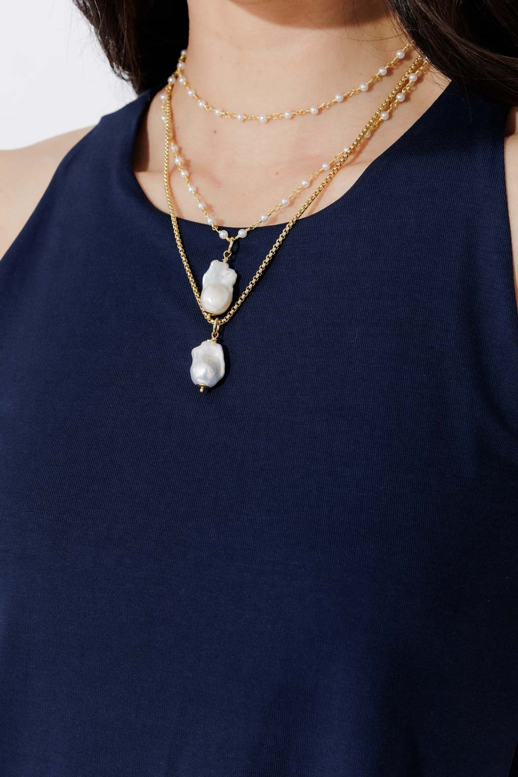 Navy Tencel Flippy Cami