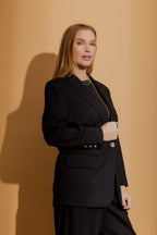 Black Ponte Boyfriend Blazer
