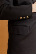 Black Ponte Boyfriend Blazer