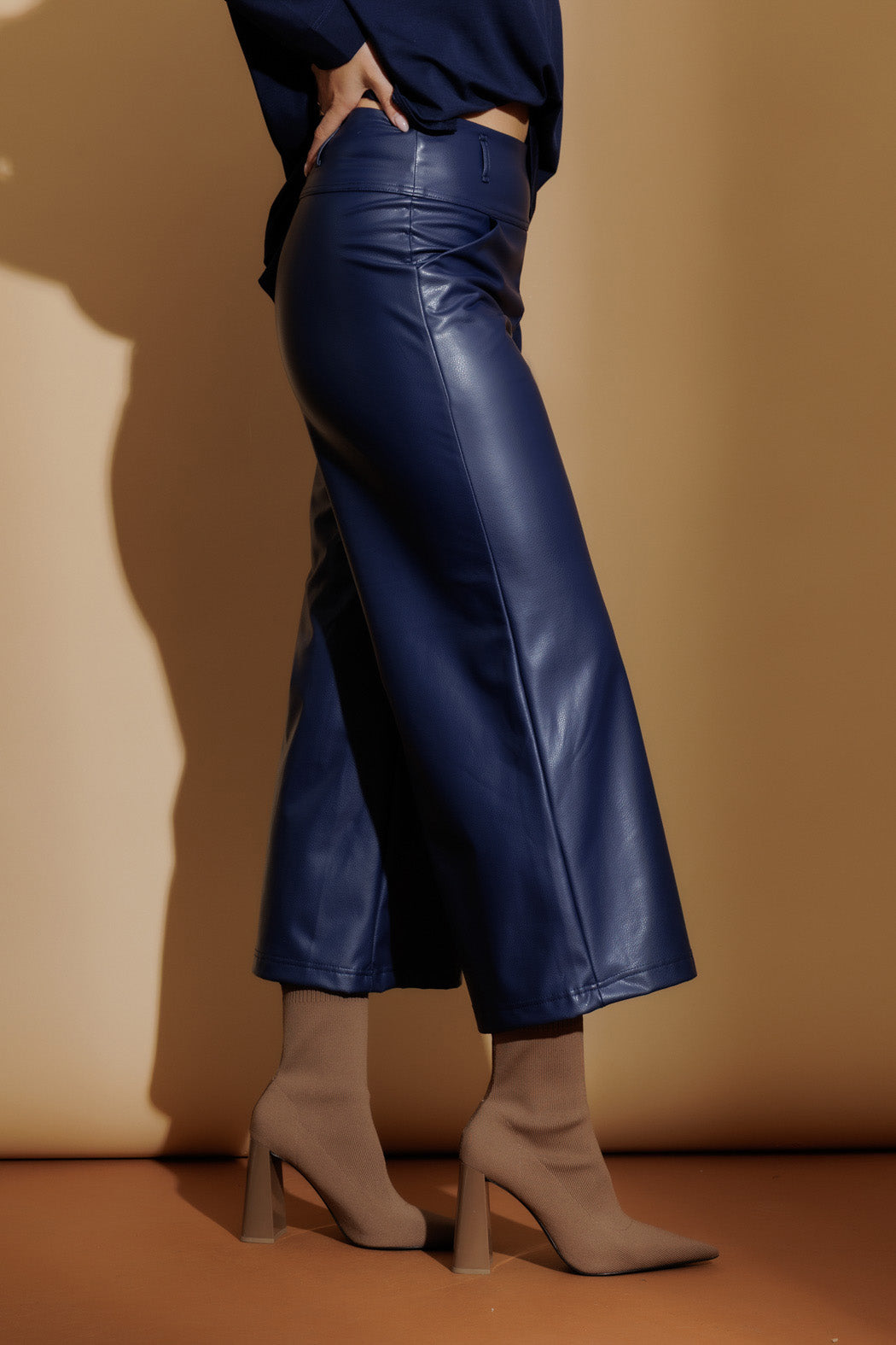 Midnight Croc Coated Jet Culotte