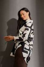 Black/White Abstract Blogger Shirt