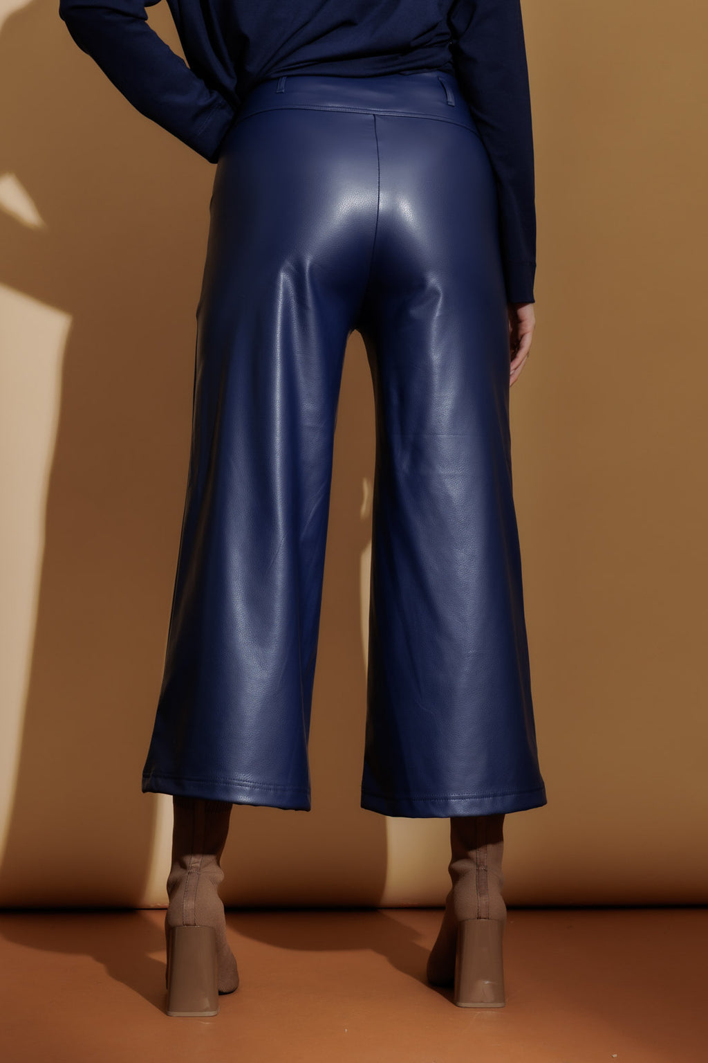 Midnight Croc Coated Jet Culotte