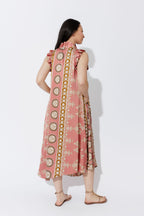 Coral Ruffle Maxi Dress