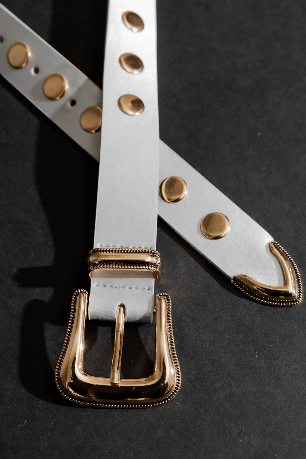Silver Stud Belt Silver O/S