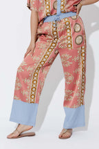 Coral Contrast Pant