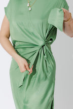 Green Silky Harlow Dress