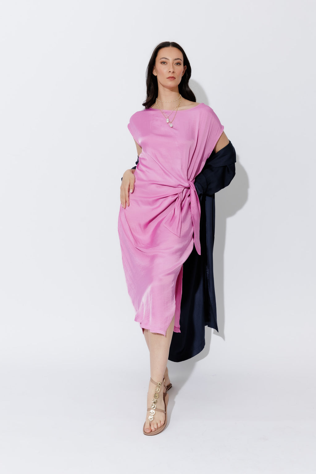 Pink Silky Harlow Dress