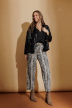 Black Faux Leather Crop Trench Black S