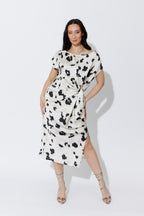 Milk/Black Harlow Dress