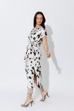Milk/Black Harlow Dress