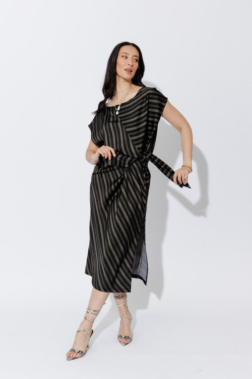 Speckled Stripe Harlow Dress